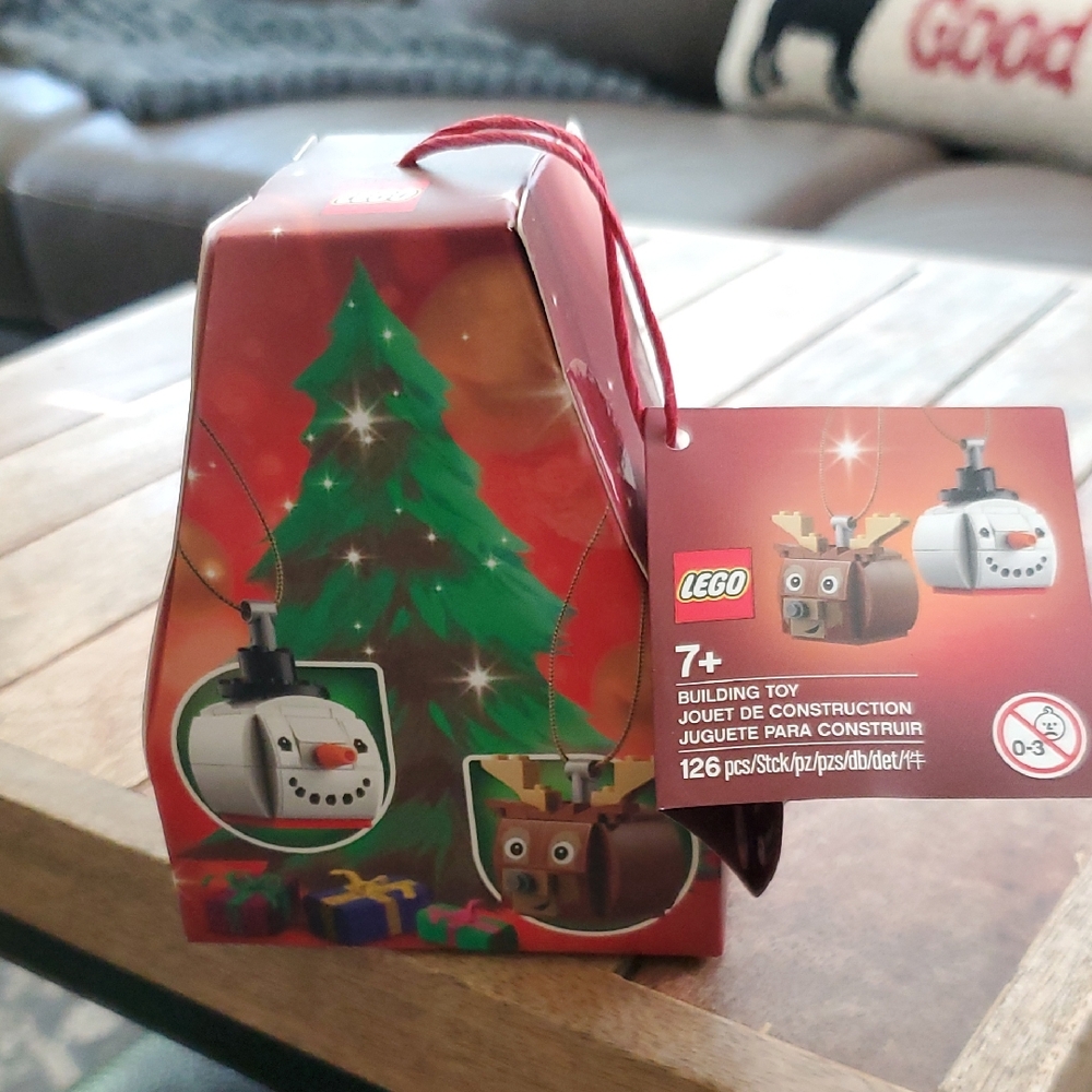 NWT LEGO 854050 Festive Ornament Duo - Snowman and Reindeer